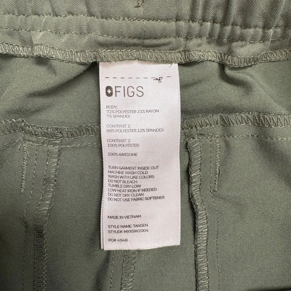 Figs Tansen Scrub Pants Mens Large Moss Green Jogger Technical Nurse Medical
